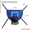 2 Pcs Basketball Hoops for Trampolines, Comes with 2 Air Pumps & 8 Inflatable Balls, Fit for Standard Trampolines, Youth-Focused Outdoor Play view 3