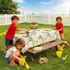 101Pcs Construction Theme Birthday Party Decorations Tableware Set Includes Plates, Napkins,Tablecloth,Forks for Boys Kids Construction Excavator Birthday Party Supplies Serves 25 Guests view 2