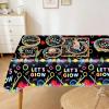 101PCS Neon light Party Supplies Let's Glow Party Decorations Include Paper Plates and Napkins Tablecloth Forks in the Dark Theme Decoration for Baby Shower Glow Birthday Party Serves 25 view 3