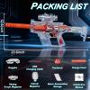 Gel Ball Blaster Transparent Version Electric Semi Auto Powerful 170 Fps 85ft 10 Rs Per Seconds High Speed Automatic Splatter Ball Blaster Science Style Age 14+(White) view 2