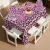 101PCS Leopard Print Party Supplies Cheetah Birthday Decorations Tableware Set - Plates and Napkins,Tablecloth,Forks for Girl Hot Pink Leopard Theme Birthday Party Decorations Serves 25 view 4