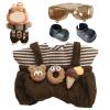 6.7 Inch Doll Clothes for 17cm Cute Ice Cream Dolls  Dress Up Accessories and Outfits (Brown) view 1