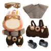 6.7 Inch Doll Clothes for 17cm Cute Ice Cream Dolls  Dress Up Accessories and Outfits (Brown) view 4