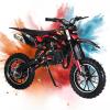 49CC 2-Stroke Mini Dirt Bike, Gas Powered Motorcycle for Adults&Kids Mini Off-Road Motorcycle Gas Kids Dirt Bike with Shock Absorption Load 330 LBS for Various Outdoor Environments (Red) view 1