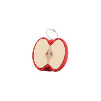 Apple Core Fidget Clicker  PLA Stress Relief Keychain Toy  Fun Fruit Bag Charm for Adults  Clickable Sensory Gadget for Desk or Travel