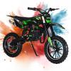 Mini Gas Dirt Bike for Adults&Child, 49CC 2-Stroke Kids Motorcycle Gas Powered Kids Dirt Bike Mini Off-Road Motorcycle with Front Rear Disc Brakes Load 330 LBS for Various Outdoor Environments Green view 1