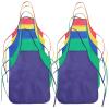 12 Pcs Adjustable Non-Woven Aprons Little Minds Painting Cooking Activities Smocks Ideal Daycares Art Classes Parties view 1