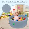 MEOGETY Kids Foam Ball Pits for Toddlers Babies Dogs Cats, Soft Infant Baby Ball Pit Pool for Girls and Boys Gifts, (Balls NOT Included) Imitation Teddy Colours view 2