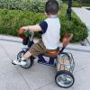 3 Wheels Bicycle with Pedals,tricycles with Back Basket,seat and Handlebar Adjustable,EVA Wheels,seat with backrest view 2