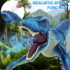 ToyFuntasy Remote Control Dinosaur Toys - Birthday Gifts for Boys Ages 3-5 4-7 8-12, Interactive Toy for Kids 3 4 5 6 7 8 9 10 11 12 Year Old, Walking Dino with Roar, Lights, and Spray - Blue view 3