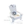 Healifty 2pcs Mediterranean Style Mini Beach Chairs Doll Chair Models Decorative Ornaments for Living Bedroom Cafe Nautical Themed Home Decor view 2