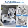 Healifty 2pcs Mediterranean Style Mini Beach Chairs Doll Chair Models Decorative Ornaments for Living Bedroom Cafe Nautical Themed Home Decor view 3