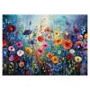 Colorful Wildflower Pages Puzzles for Adults 1000 Pieces, Beautiful Flower Plant Painting Jigsaw Puzzles, Art Challenging Floral Puzzle view 2