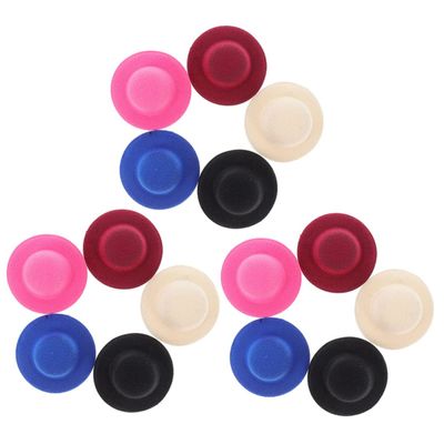 ABOOFAN 15Pcs Miniature Doll Hats Cloth Decorative Caps for DIY Crafts Handmade Jewelry Doll Clothing Hair Accessories Party Supplies and Classroom Projects