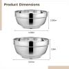 20-Piece Toddler Bowl Set, Stainless Steel Insulated, 304 Quality, Heat-Resistant Double-Walled, 11.5Cm & 15Cm Sizes, Ten of Each, Safe, Dishwasher Friendly, Compact Design view 3