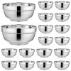 20-Piece Toddler Bowl Set, Stainless Steel Insulated, 304 Quality, Heat-Resistant Double-Walled, 11.5Cm & 15Cm Sizes, Ten of Each, Safe, Dishwasher Friendly, Compact Design view 4