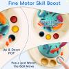 Fyxttalor Baby Toy for 12M+, Montessori Sensory Toy Play Set for Toddlers, UFO Pull String Toy in Stollers Educational Toy for Development Fine Motor Skills Gift for Boys& Girls view 2