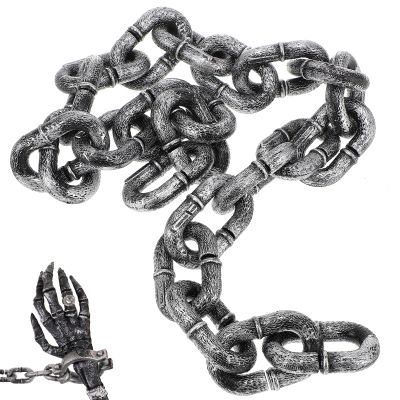 Alipis Halloween Plastic Chains 39 Inch Lightweight Simulation Chain for Party Decor Haunted House Props Costume Accessories