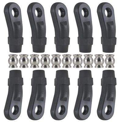 10pcs M3 Plastic Rod End Link Linkage Ball Joint Heads Compatible with 1 10 Scale RC Cars Crawlers Models Fits 90046 90047 TRX6 and Similar Vehicles