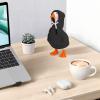 LAFANDE 7 Inch Desk Go-ose Outfits, Tabletop Gooses Hoodies, Funny Porch Gooses Decor Costum for Desk Geese Statue, Magnetic Go-ose Statue Key Holder Clothes for Table Decor view 2