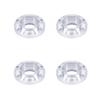 4Pcs Aluminum Alloy Wheel Hex Hub 6/9/12/15/18/21mm for 1/10 RC Crawler Car 1.9 2.2 Wheels Rim Axial SCX10 TRX4 RR10 Wraith Capra D90 (Silver,6mm) view 1