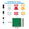 1600 PCS Building Bricks Set, Classic Bulk Building Blocks Compatible with All Major Brands, Includes 3 Baseplates, 53 Wheels Doors Windows Accessories, Creative STEM Construction Toy Gift for Kids view 3