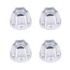 4Pcs Aluminum Alloy Wheel Hex Hub 6/9/12/15/18/21mm for 1/10 RC Crawler Car 1.9 2.2 Wheels Rim Axial SCX10 TRX4 RR10 Wraith Capra D90 (Silver,15mm) view 1