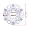 4Pcs Aluminum Alloy Wheel Hex Hub 6/9/12/15/18/21mm for 1/10 RC Crawler Car 1.9 2.2 Wheels Rim Axial SCX10 TRX4 RR10 Wraith Capra D90 (Silver,15mm) view 2