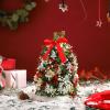 100 Pieces Tiny Christmas Tree for Dollhouse Micro Resin Decor for Crafts Mini Things for Fairy Garden Micro Landscaping Decoration, Snowflake view 2