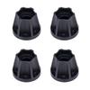 4Pcs Aluminum Alloy Wheel Hex Hub 6/9/12/15/18/21mm for 1/10 RC Crawler Car 1.9 2.2 Wheels Rim Axial SCX10 TRX4 RR10 Wraith Capra D90 (Black,18mm) view 1