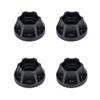 4Pcs Aluminum Alloy Wheel Hex Hub 6/9/12/15/18/21mm for 1/10 RC Crawler Car 1.9 2.2 Wheels Rim Axial SCX10 TRX4 RR10 Wraith Capra D90 (Black,12mm) view 1