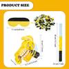 Bees Themed Piata Bee Pinata with Blindfold Stick Confetti Paper Bumble Birthday Pinata for Birthday Theme Party Supplies Decoration view 2
