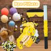 Bees Themed Piata Bee Pinata with Blindfold Stick Confetti Paper Bumble Birthday Pinata for Birthday Theme Party Supplies Decoration view 4
