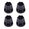 4Pcs Aluminum Alloy Wheel Hex Hub 6/9/12/15/18/21mm for 1/10 RC Crawler Car 1.9 2.2 Wheels Rim Axial SCX10 TRX4 RR10 Wraith Capra D90 (Black,21mm) view 1