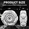Metal Fidget Spinner for Adults, Open Armor Executive Desk Toy for Office, Cool Magnet Fidgets EDC Toys for Stress Relief, Spin Activated Transformation Spinners for ADHD, Autism (Silver) view 2