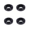 4Pcs Aluminum Alloy Wheel Hex Hub 6/9/12/15/18/21mm for 1/10 RC Crawler Car 1.9 2.2 Wheels Rim Axial SCX10 TRX4 RR10 Wraith Capra D90 (Black,6mm) view 1