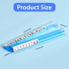 ANABIUP 4PCS Mahjong Racks with Pushers,Made from Acrylic Material, Suitable for American Mahjong,4 Colors American Majiang Tile Racks Come with 6 Dice. American Mahjong Accessories. view 2