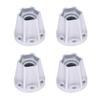 4Pcs Aluminum Alloy Wheel Hex Hub 6/9/12/15/18/21mm for 1/10 RC Crawler Car 1.9 2.2 Wheels Rim Axial SCX10 TRX4 RR10 Wraith Capra D90 (Silver,21mm) view 1