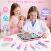 Doctor Kit for Girls 1 Years Old, Interactive Doctor Tablet with Sound & Music, Doctors Pretend Playset with Stethoscope, Educational Girl Toys Ages 1 2 3, Christmas Birthday Gift for Kid Toddler view 3