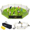 MerryMove GagaBall Pit 3-in-1 Portable with Basketball Hoop & Soccer Goals, 20ft Giant Arena for Kids, Outdoor Family Game for Camp & School view 1