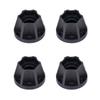 4Pcs Aluminum Alloy Wheel Hex Hub 6/9/12/15/18/21mm for 1/10 RC Crawler Car 1.9 2.2 Wheels Rim Axial SCX10 TRX4 RR10 Wraith Capra D90 (Black,15mm) view 1