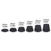4Pcs Aluminum Alloy Wheel Hex Hub 6/9/12/15/18/21mm for 1/10 RC Crawler Car 1.9 2.2 Wheels Rim Axial SCX10 TRX4 RR10 Wraith Capra D90 (Black,15mm) view 4