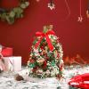 100 Pieces Tiny Christmas Decorations for Dollhouse Micro Resin Decor for Crafts Mini Things for Fairy Garden Micro Landscaping Decoration, Style 2 view 2