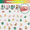 100 Pieces Tiny Christmas Decorations for Dollhouse Micro Resin Decor for Crafts Mini Things for Fairy Garden Micro Landscaping Decoration, Style 2 view 4