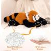 17.7 inch Red Panda Weighted Stuffed Animals, Weighted Plush Animal, Cute Soft Plush Toy Pillow Hugging Plushie Birthday Gifts for Kids Adults view 4