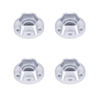 4Pcs Aluminum Alloy Wheel Hex Hub 6/9/12/15/18/21mm for 1/10 RC Crawler Car 1.9 2.2 Wheels Rim Axial SCX10 TRX4 RR10 Wraith Capra D90 (Silver,9mm)