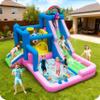 Flamingo Bounce House for Kids  10-in-1 Inflatable Castle with Double Slide, Ball Pit, Basketball Hoop, Climbing Wall & Sprinkler, Indoor/Outdoor Play, 480W Blower Included view 2