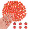 100 Pieces Tiny Apple for Dollhouse Micro Resin Fruit Decor for Crafts Mini Things for Fairy Garden Micro Landscaping Decoration, Style 1 view 1