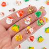 100 Pieces Tiny Christmas Decorations for Dollhouse Micro Resin Decor for Crafts Mini Things for Fairy Garden Micro Landscaping Decoration, Style 3 view 3