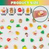 100 Pieces Tiny Christmas Decorations for Dollhouse Micro Resin Decor for Crafts Mini Things for Fairy Garden Micro Landscaping Decoration, Style 3 view 4